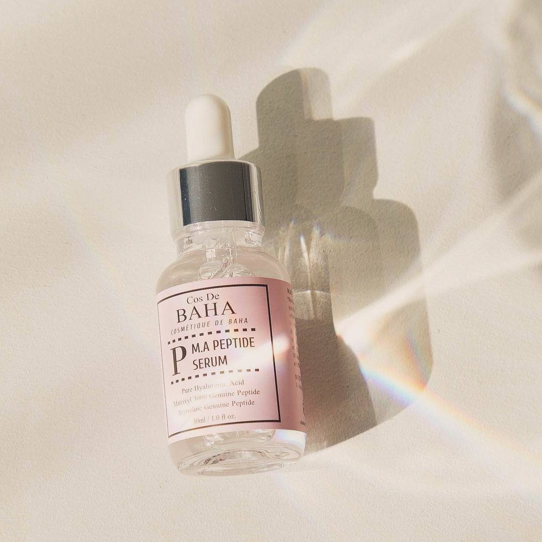 Cos De Baha Peptide Serum w Matrixyl 3000 & Argireline — Korean Skin Care for Anti Wrinkles-сироватка проти зморшок