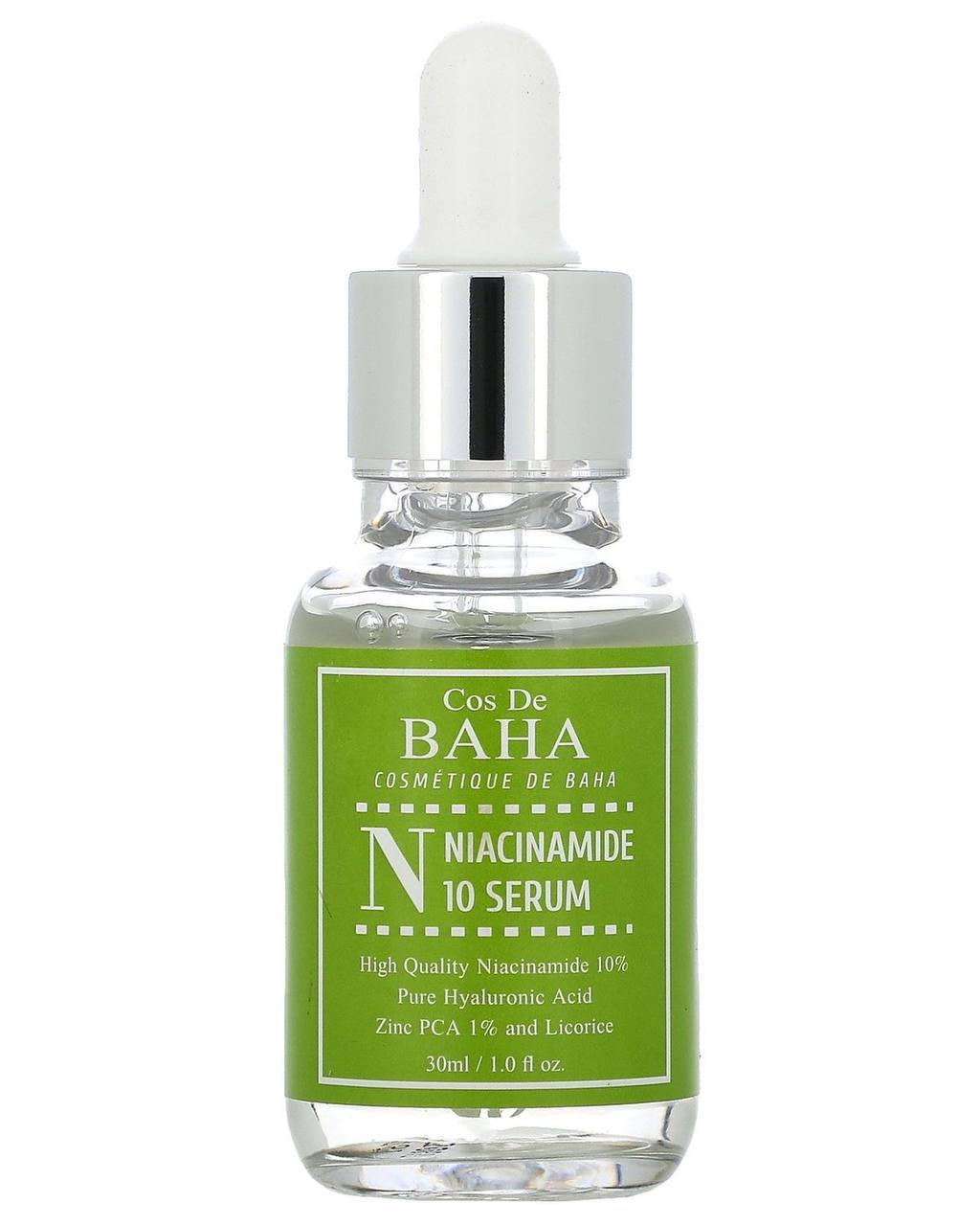 Cos De BAHA Niacinamide 10% + Zinc 1%Serum 60ml-сироватка з ніацинамідом та цинком.