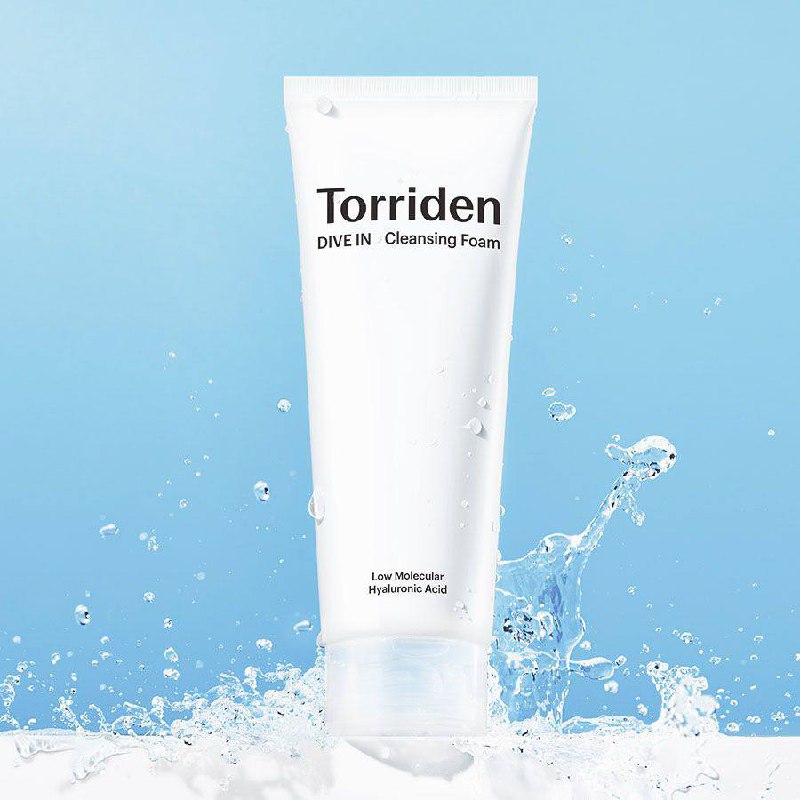 Torriden DIVE-IN Low Molecular Hyaluronic Acid Cleansing Foam – пінка для вмивання з гіалуроновою кислотою 150 мл.