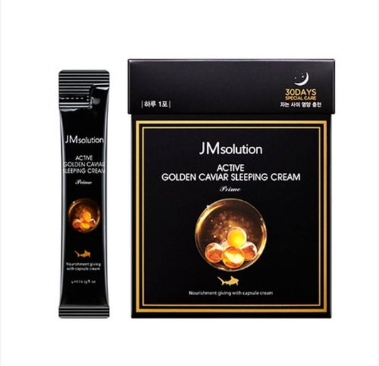 JMsolution Active Golden Caviar Sleeping Cream - нічний крем з екстратом ікри та золота.